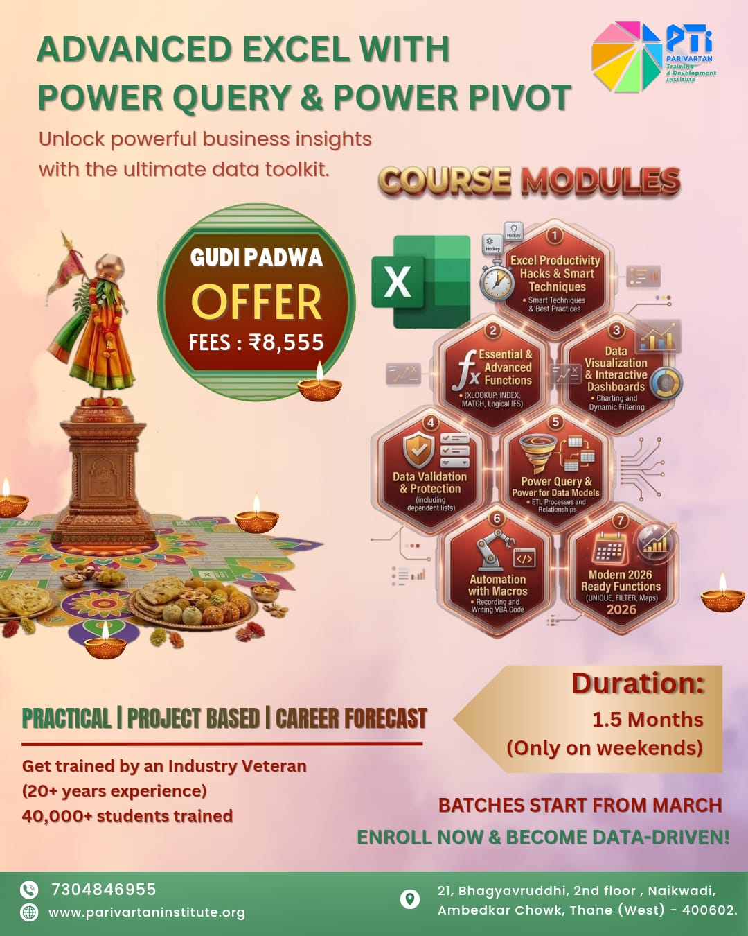 Advance Excel with Power Query and Power Pivot - Gudi Padwa 2026 Offer